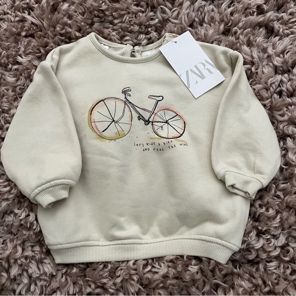 Zara Kids Bicycle Sweatshirt